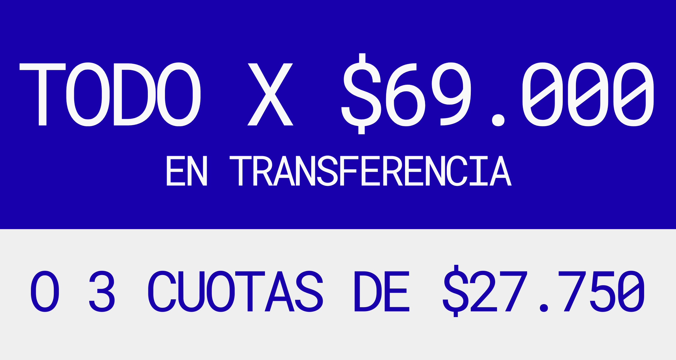 prendas desde $15.000